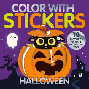 Color with Stickers: Halloween: With 10 Pictures to Make - Includes Fun Facts! - Paperback