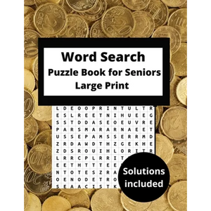 word search puzzle books for seniors large print: word find puzzle book funny word search adults Hours of Fun Keep your brain active A Funny big Word - Paperback