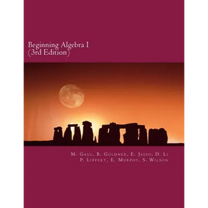 Beginning Algebra I (3rd Edition): An Algebra Workbook - Paperback
