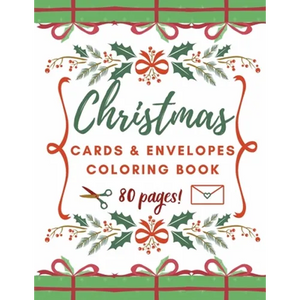 Christmas Cards and Envelopes Coloring Book: Special Gift for Kids and Adults - Paperback