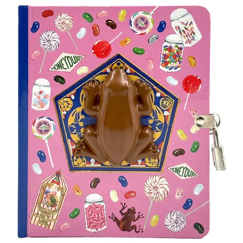Harry Potter: Chocolate Frog Squishy Lock & Key Diary - Hardcover