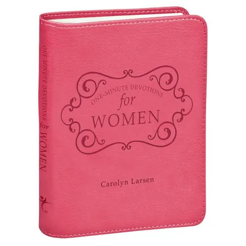 One-Minute Devotions for Women Pink Faux Leather - Leather