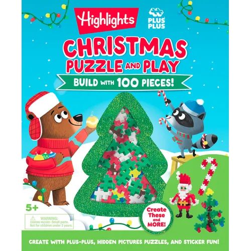 Christmas Puzzle and Play: Build with 100 Pieces! - Hardcover