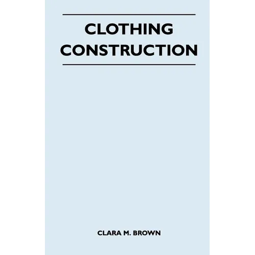Clothing Construction - Paperback