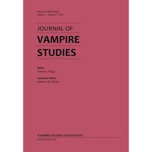 Journal of Vampire Studies: Vol. 1, No. 2 (2021) - Paperback