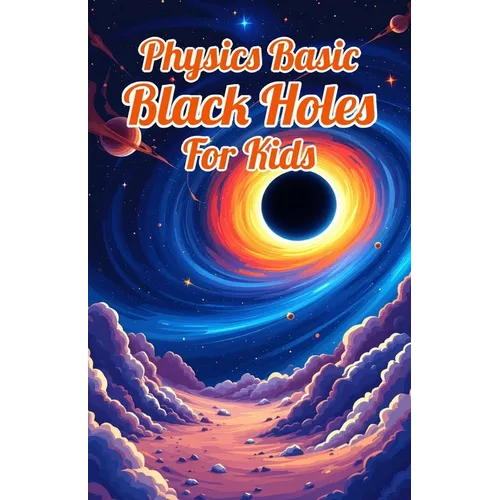 Physics Basic Black Holes for Kids: Event Horizons Hawking Radiation Wormholes Time Dilation and Supermassive Giants Explained for Ages 8 12 - Paperback