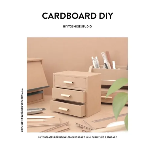 Cardboard DIY by Itoshige Studio 20 Templates for Mini Furniture & Storage - Paperback