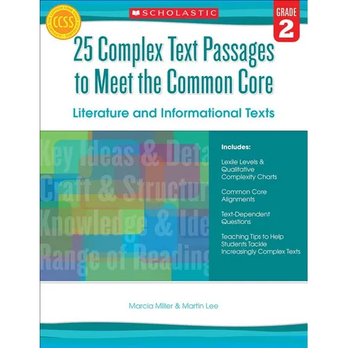25 Complex Text Passages to Meet the Common Core: Literature and Informational Texts, Grade 2 - Paperback