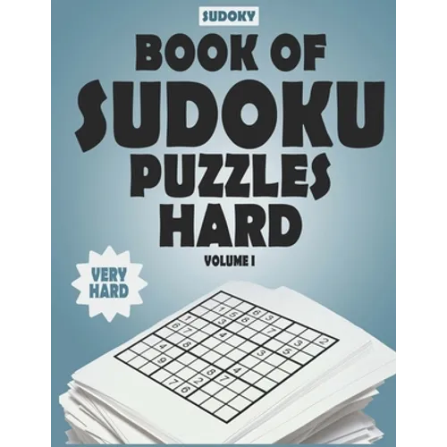 SUDOKY Book of Sudoku Puzzles Hard: Sudoku puzzle books for adults - Includes Solutions - Vol 1 - Paperback