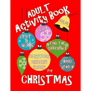Adult Activity Book Christmas Activity Book for Adults: Large Print Christmas Word Search Cryptograms Crosswords Trivia Quiz and More - Paperback