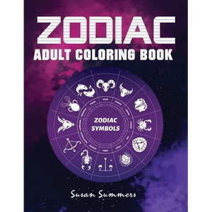 Zodiac Adult Coloring Book: 100 pages Astrology Coloring Book Individual Designs - Paperback