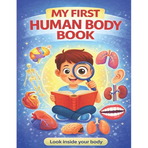 My First Human Body Book: The Human Body For Children, Look inside your body. - Paperback