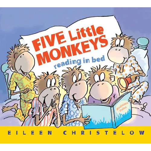 Five Little Monkeys Reading in Bed - Board Book