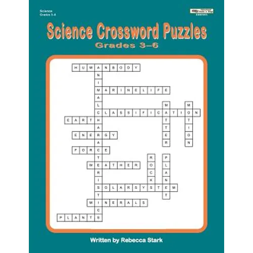 Science Crossword Puzzles Grades 3-6 - Paperback