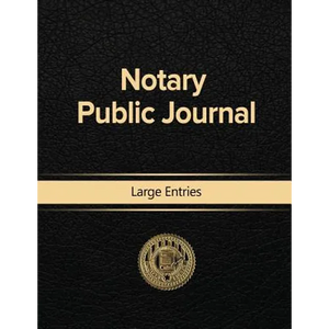 Notary Public Journal Large Entries - Paperback