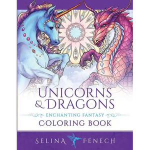 Unicorns and Dragons - Enchanting Fantasy Coloring Book - Paperback