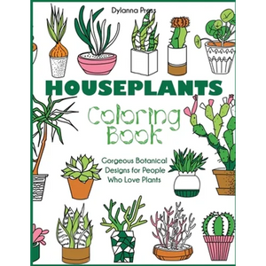 Houseplants Coloring Book - Paperback