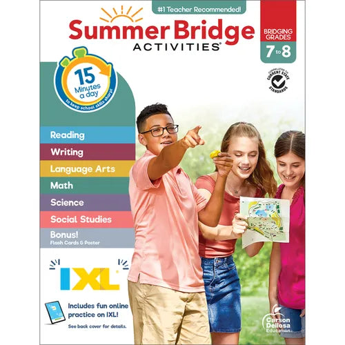 Summer Bridge Activities, Grades 7 - 8 - Paperback