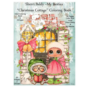 Sherri Baldy My Besties Christmas Cottage Coloring Book - Paperback