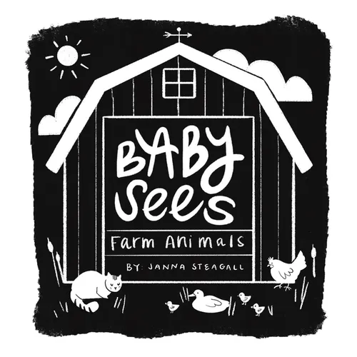 Baby Sees Farm Animals: A High-Contrast Board Book for Babies - Board Book