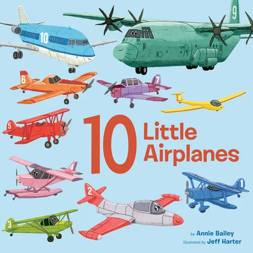 10 Little Airplanes - Board Book