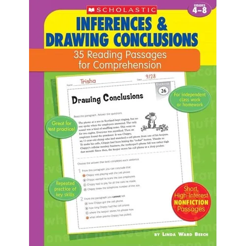 Inferences and Drawing Conclusions: 35 Reading Passages for Comprehension: Grades 4-8 - Paperback