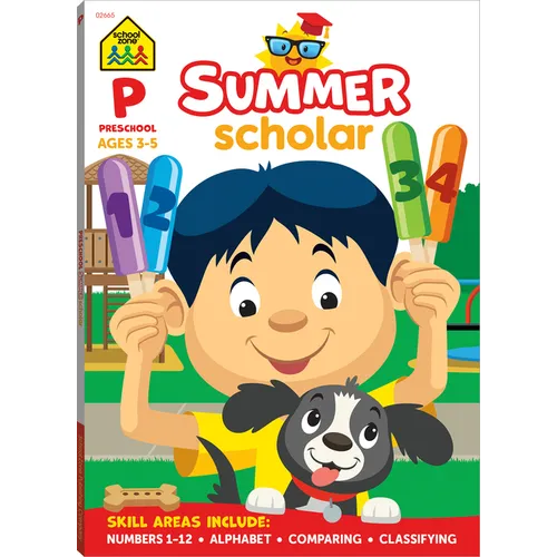 School Zone Preschool Summer Scholar Workbook - Paperback