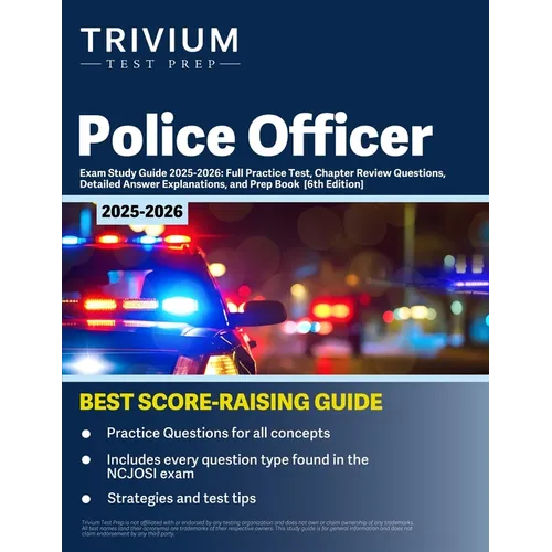 Police Officer Exam Study Guide 2025-2026 - Paperback