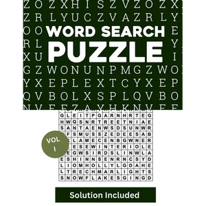 Word Search for Adults Large Print, Word Find Book: Word Search Puzzle Books, Word Searches Volume 1 - Paperback