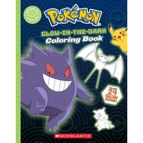 Pokémon Glow-In-The-Dark Coloring Book - Paperback