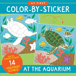 My First Color-By-Sticker Book - At the Aquarium - Paperback