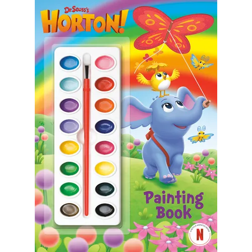 Dr. Seuss's Horton! Painting Book: Coloring and Activity Book with Paint Box - Paperback