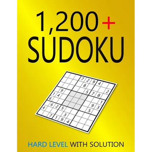 1200+ Sudoku Hard Level: Puzzles With Solutions for Adults - Paperback
