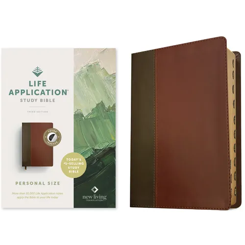 NLT Life Application Study Bible, Third Edition, Personal Size (Leatherlike, Brown/Mahogany, Indexed, Red Letter) - Imitation Leather