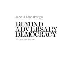 Beyond Adversary Democracy - Paperback