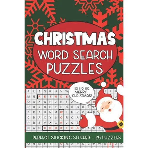 Christmas Word Search Puzzles: Seek and Find Word Circle Puzzle Book Holiday Seasonal Activity Book for Kids and Adults - Paperback