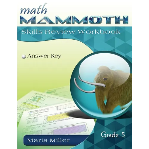Math Mammoth Grade 5 Skills Review Workbook Answer Key - Paperback