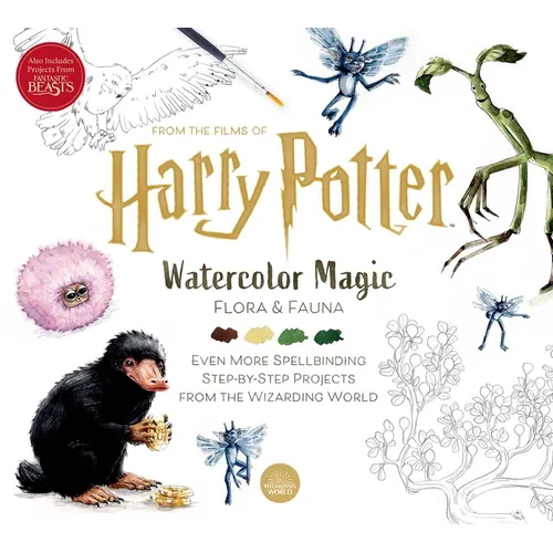Harry Potter: Watercolor Magic: Flora & Fauna - Paperback