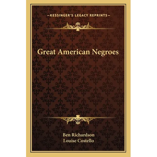 Great American Negroes - Paperback