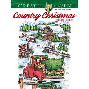 Creative Haven Country Christmas Coloring Book - Paperback