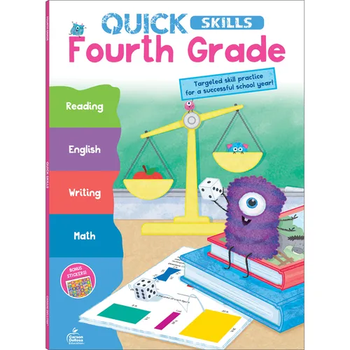 Quick Skills Fourth Grade Workbook - Paperback