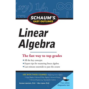 Schaum's Easy Outlines Linear Algebra - Paperback