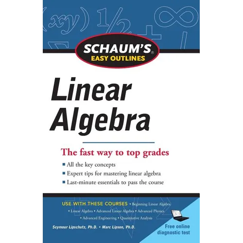 Schaum's Easy Outlines Linear Algebra - Paperback