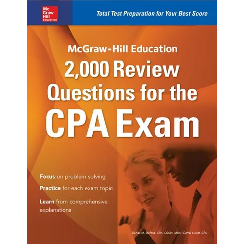 McGraw-Hill Education 2,000 Review Questions for the CPA Exam - Paperback