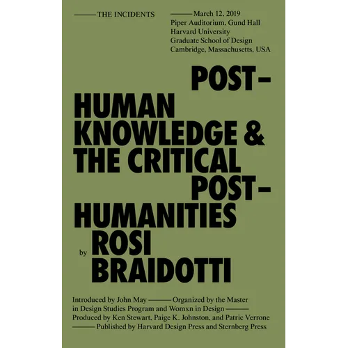 Posthuman Knowledge and the Critical Posthumanities - Paperback