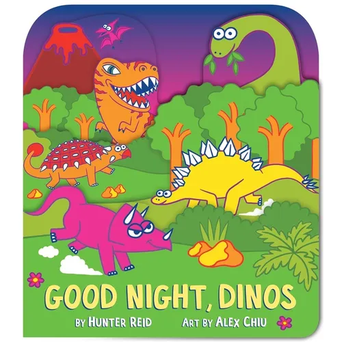 Good Night, Dinos (a Shaped Bedtime Novelty Board Book for Toddlers) - Board Book