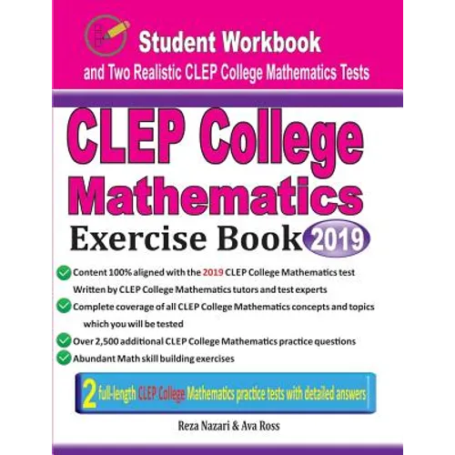 CLEP College Mathematics Exercise Book: Student Workbook and Two Realistic CLEP College Mathematics Tests - Paperback