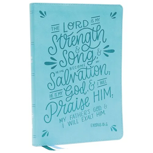 Nkjv, Thinline Bible, Verse Art Cover Collection, Leathersoft, Teal, Red Letter, Comfort Print: Holy Bible, New King James Version - Imitation Leather