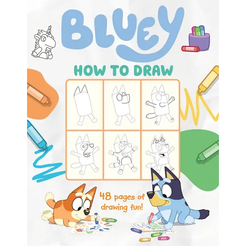 Bluey: How to Draw - Paperback