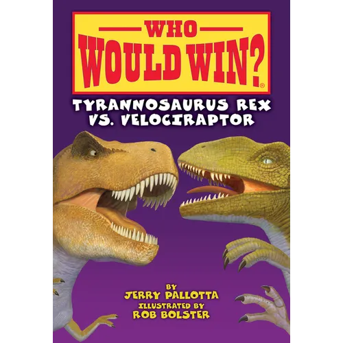 Tyrannosaurus Rex vs. Velociraptor - Library Binding